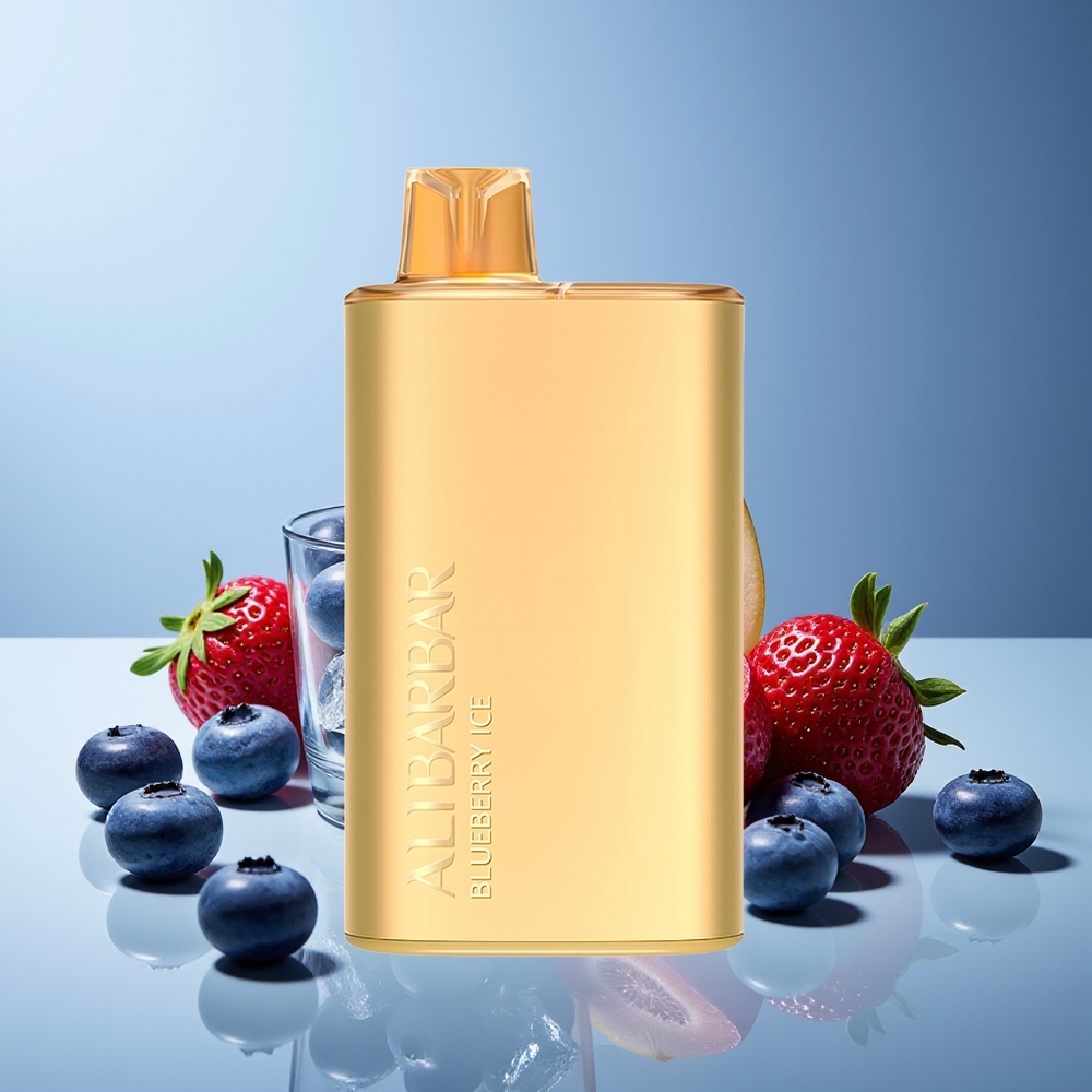 Alibarbar Rich 8000 Puffs Desechable 20ml 2000mAh Helada de Arándano Azul