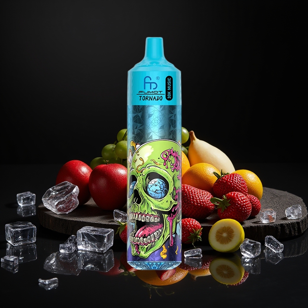 Fumot RandM Tornado 30000 Bocadas 30mL Negro Hielo 5% LED 600mAh