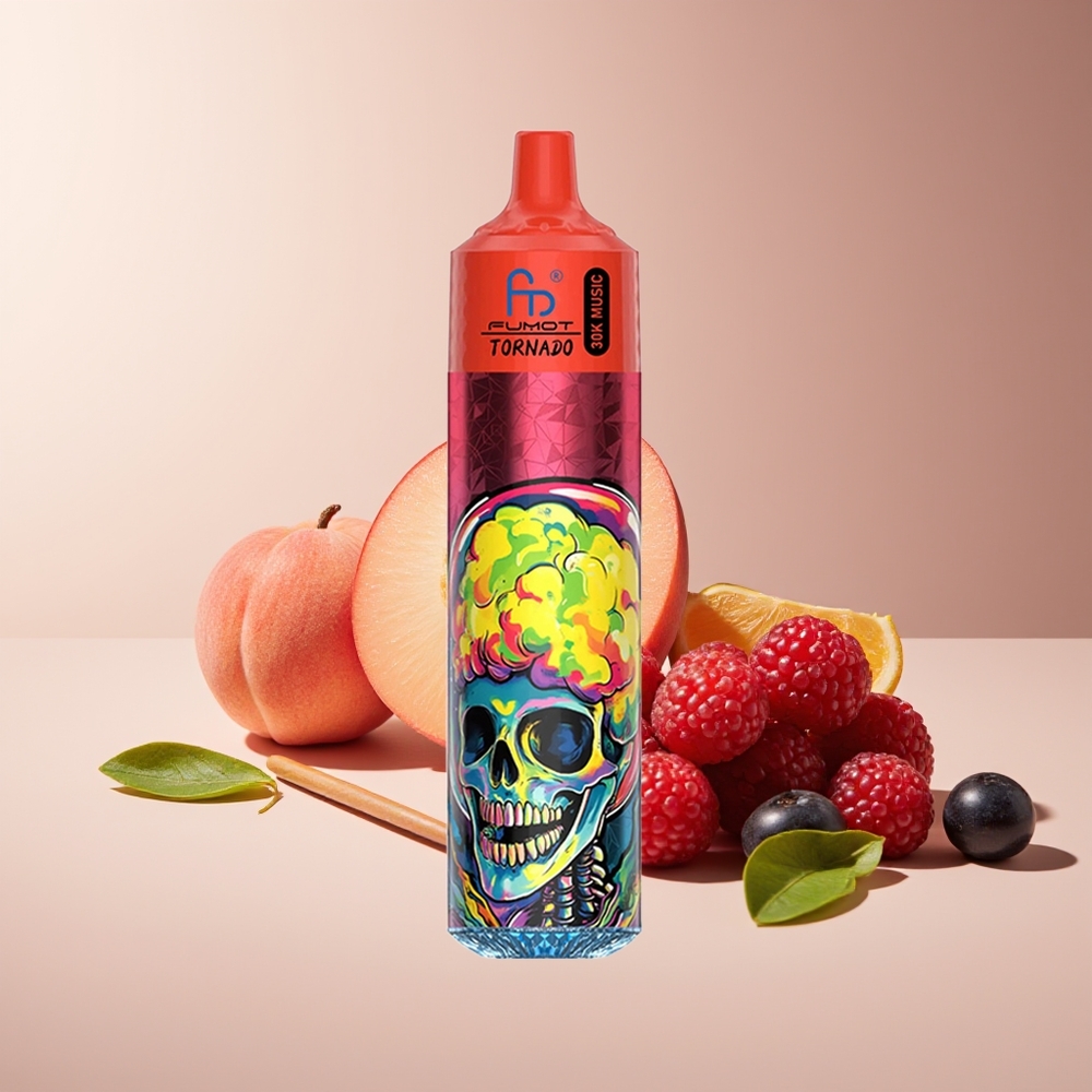 Fumot RandM Tornado 30000 Bocadillos 30mL 5% Durazno Bayas