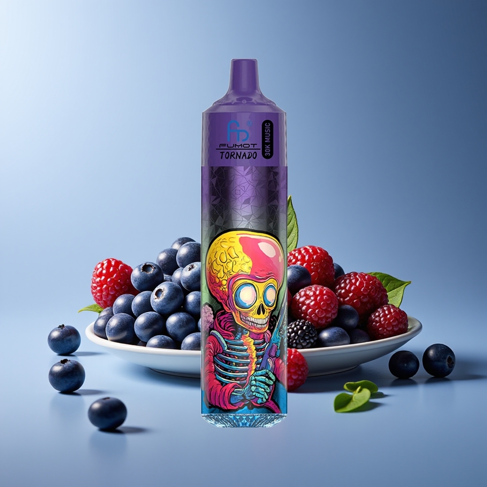 Fumot RandM Tornado 30000 Bocados 30mL 5% 1.0 Ohm Arándano Mora Azul