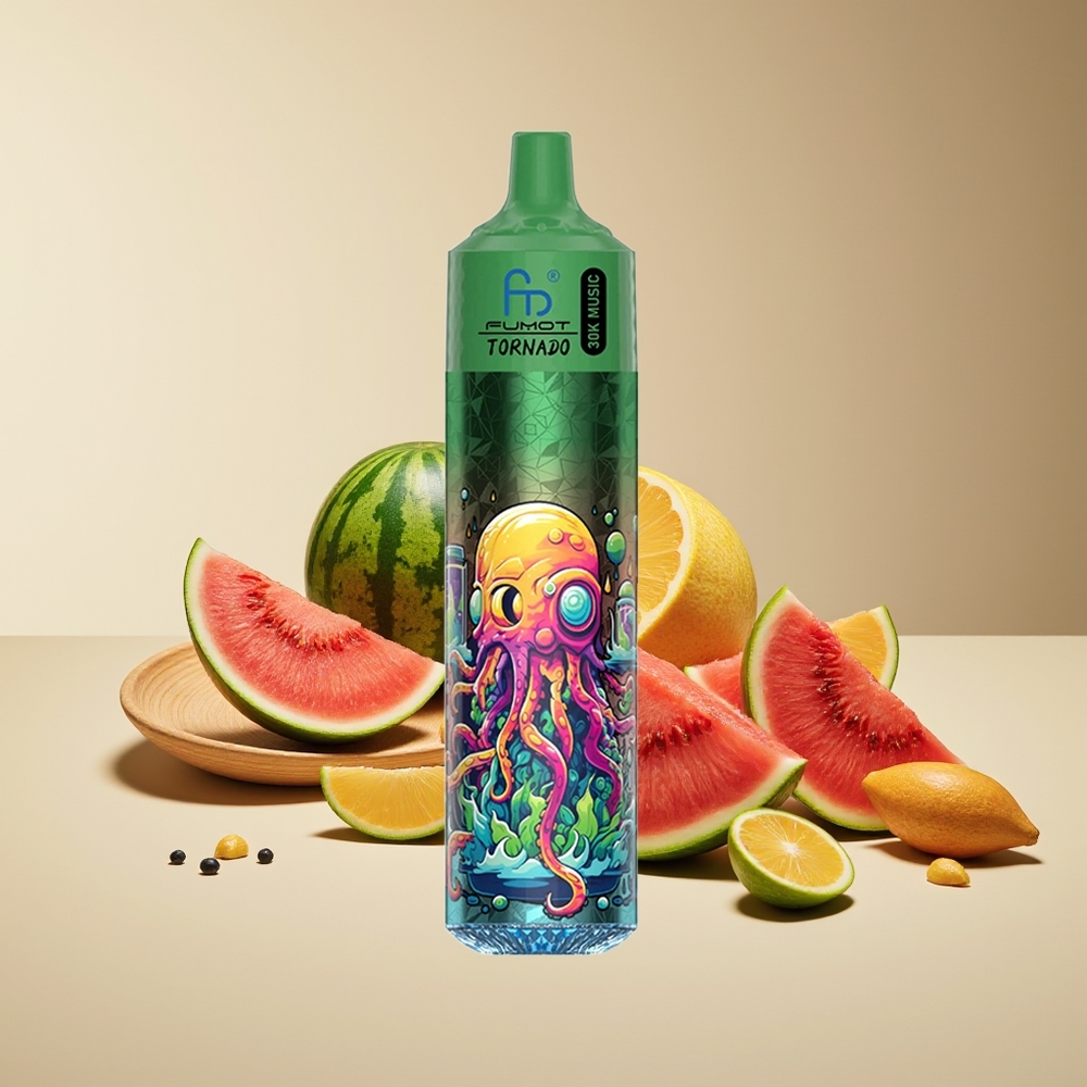Fumot RandM Tornado 30000 Bocados 30mL 5% Pantalla LED Sandía Melón