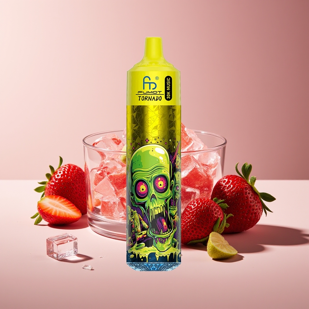 Fumot RandM Tornado 30000 Chupadas 30mL 5% Malla Fresa Hielo