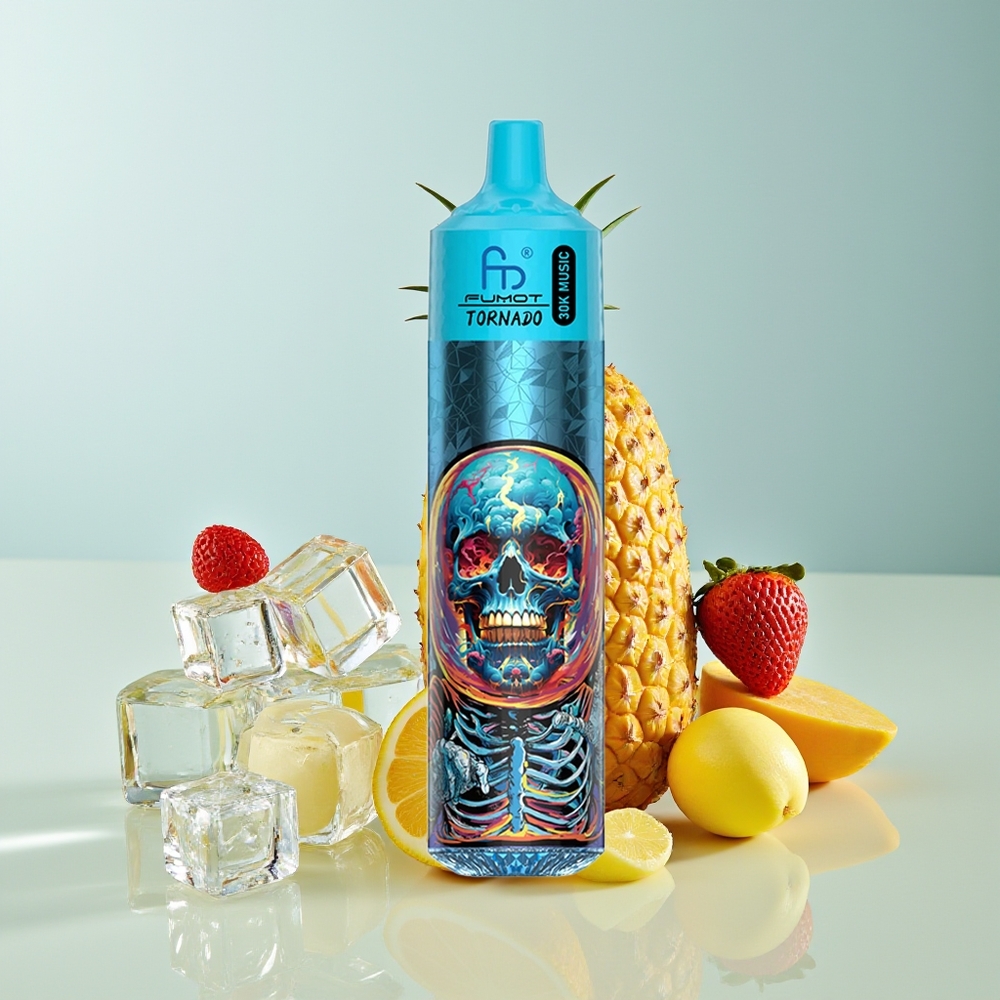 Fumot RandM Tornado 30000 Puffs 30mL 5% Malla 1.0 Ohm Piña Hielo