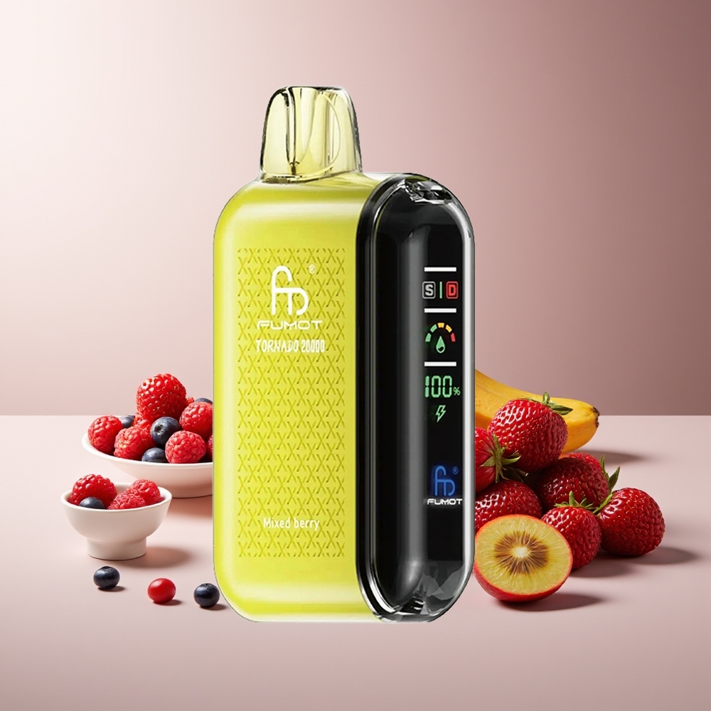 Fumot Tornado 20000 Puffs Doble Malla Batería Recargable 20ml Frutos del Bosque