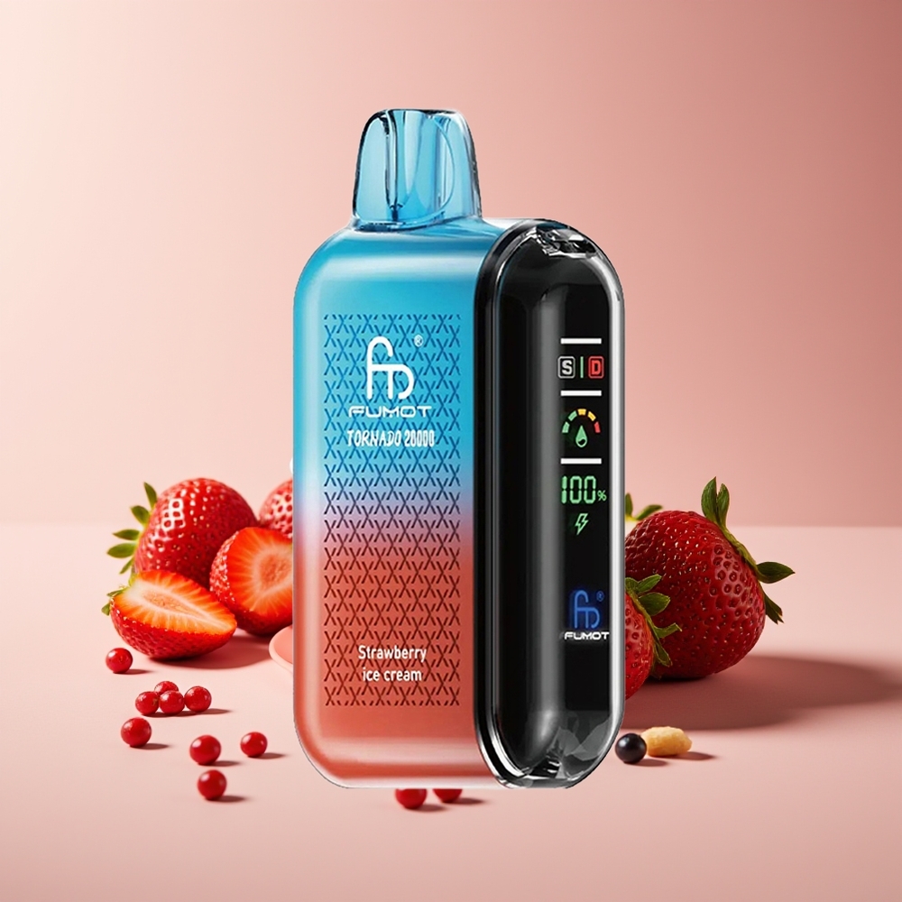 Fumot Tornado 20000 Puffs Dual Mesh 20ml Fresa Helado