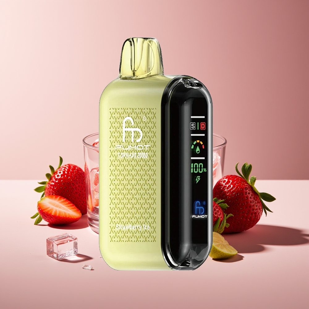 Fumot Tornado 20000 Puffs Dual Mesh 20ml Fresa Hielo