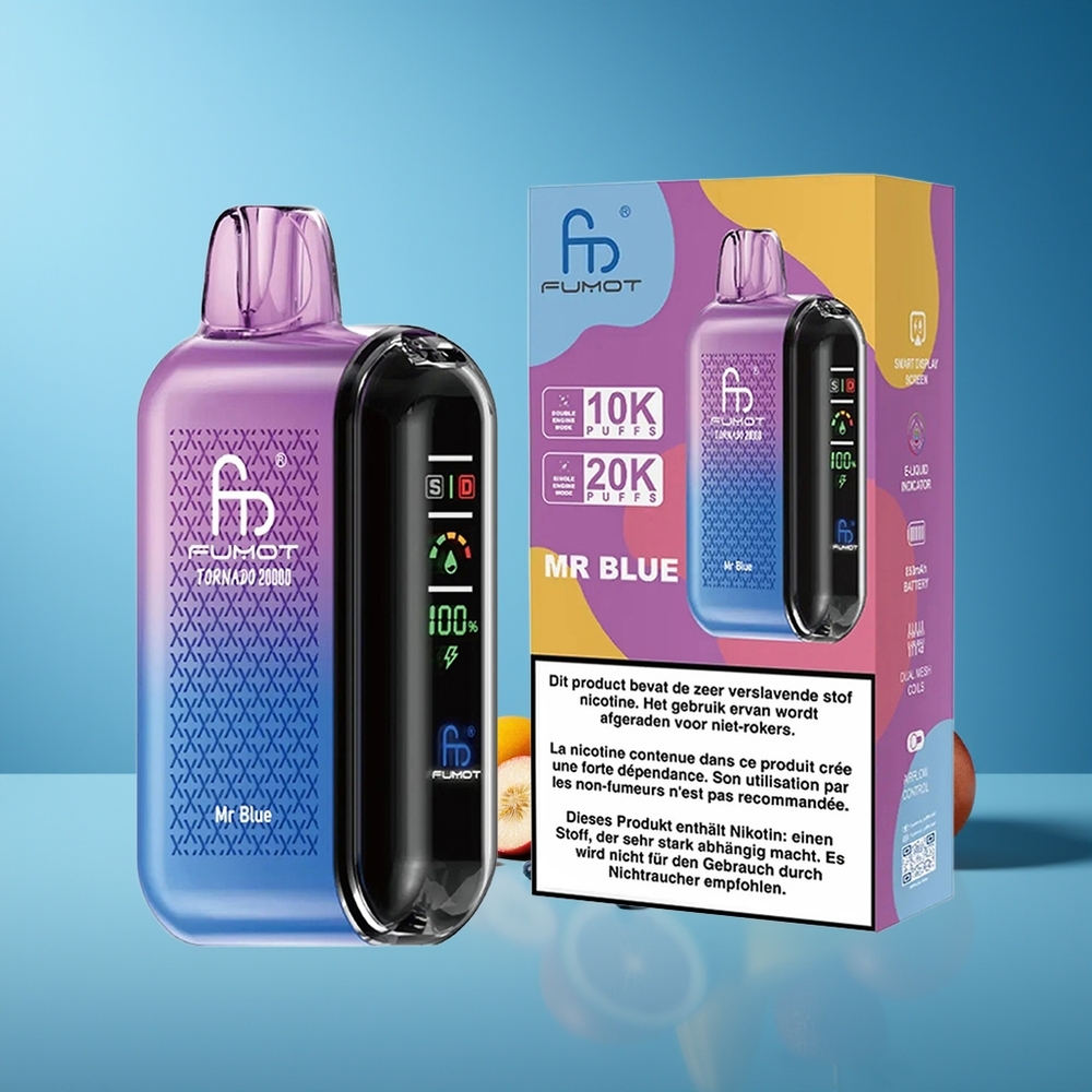 Fumot Tornado 20000 Puffs Dual Mesh 20ml Mr Azul
