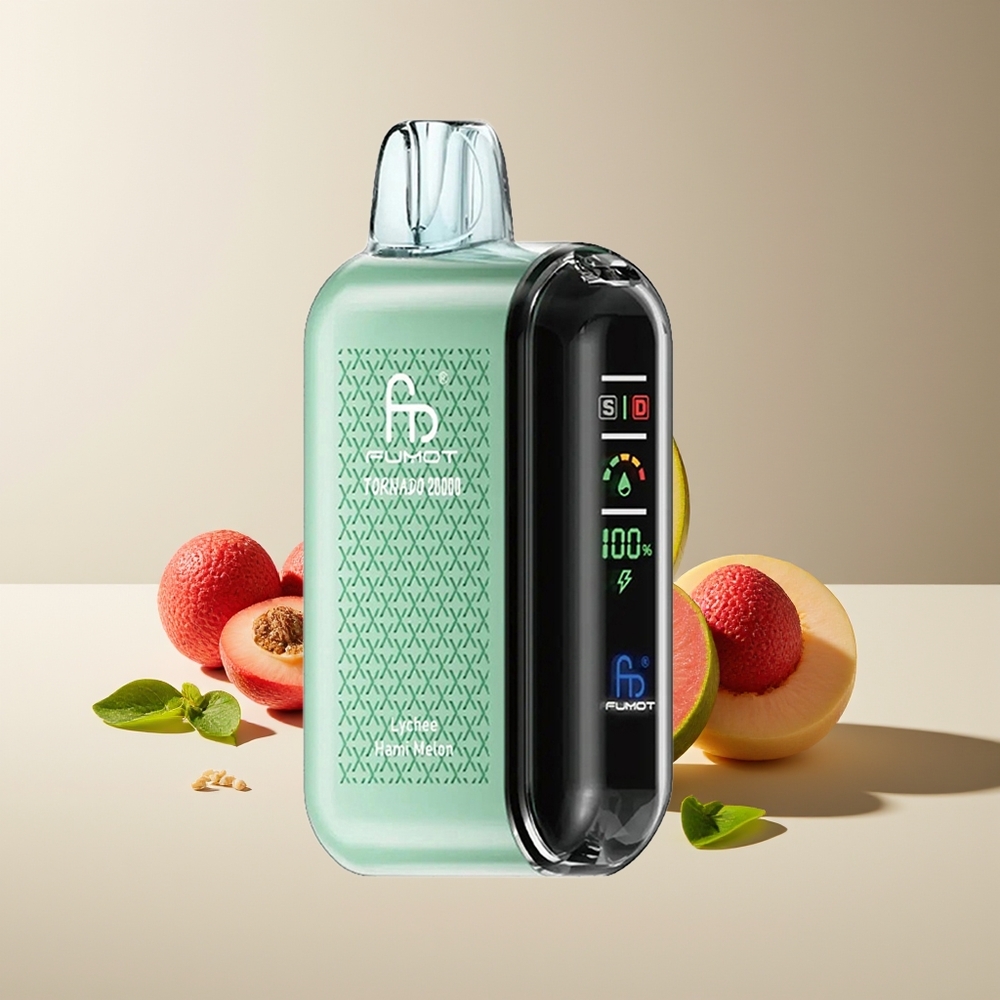 Fumot Tornado 20000 Puffs Dual Mesh Coil Lichi Melón Hami