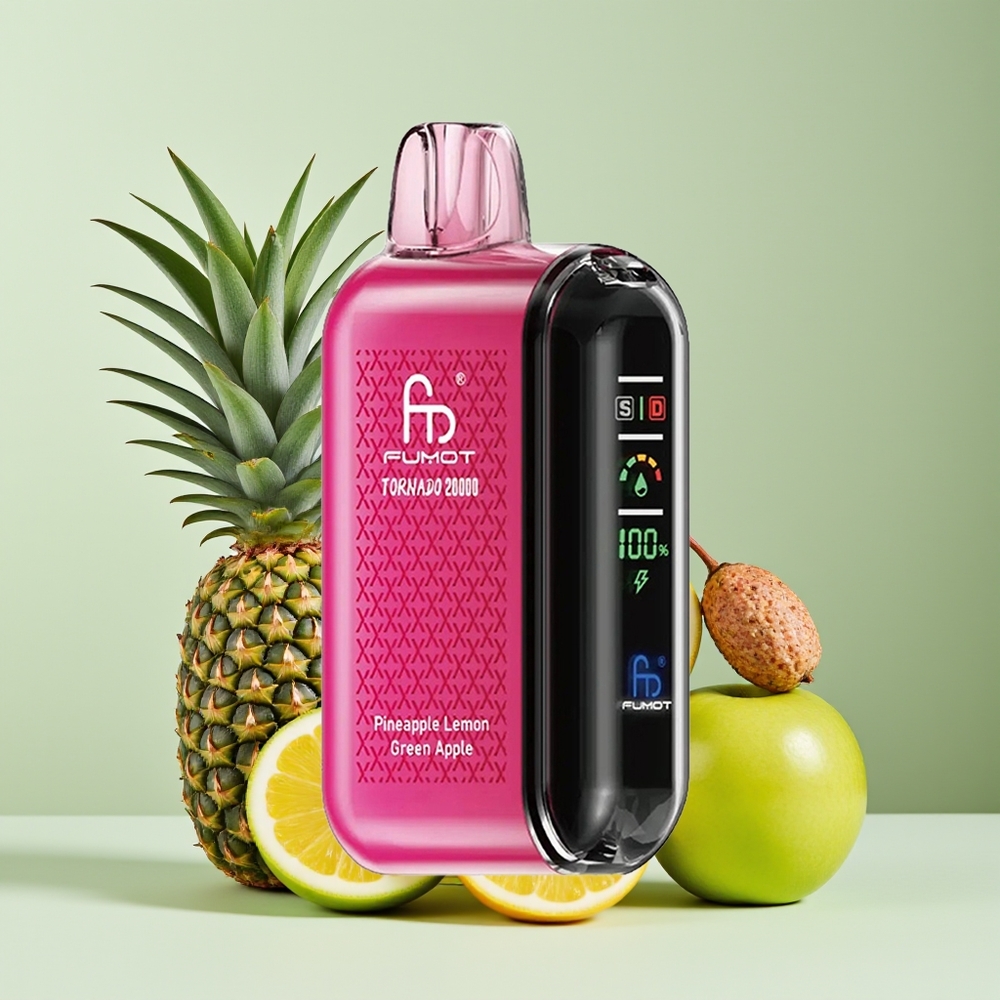 Fumot Tornado 20000 Pufs Dual Mesh Piña Limón Manzana Verde