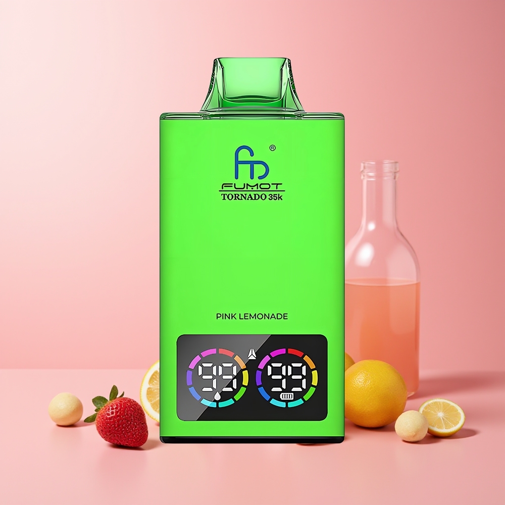 Fumot Tornado 35K Dual Mesh RGB 15ml 700MAH USB-C Limonada Rosa