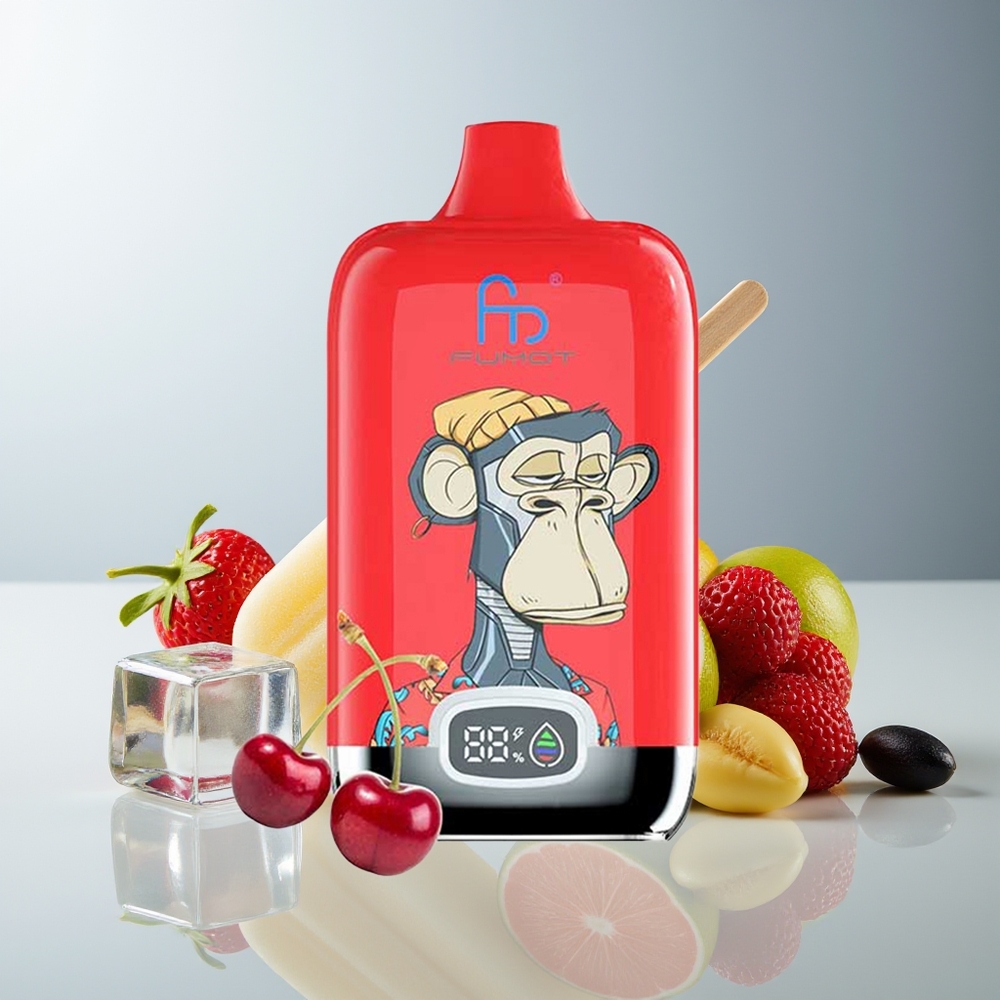 Fumot Tornado Digital Box 12000 Puffs Box Recargable con Batería 550mAh Tipo-C Carga Malla 20ml Sabor Helado Pop