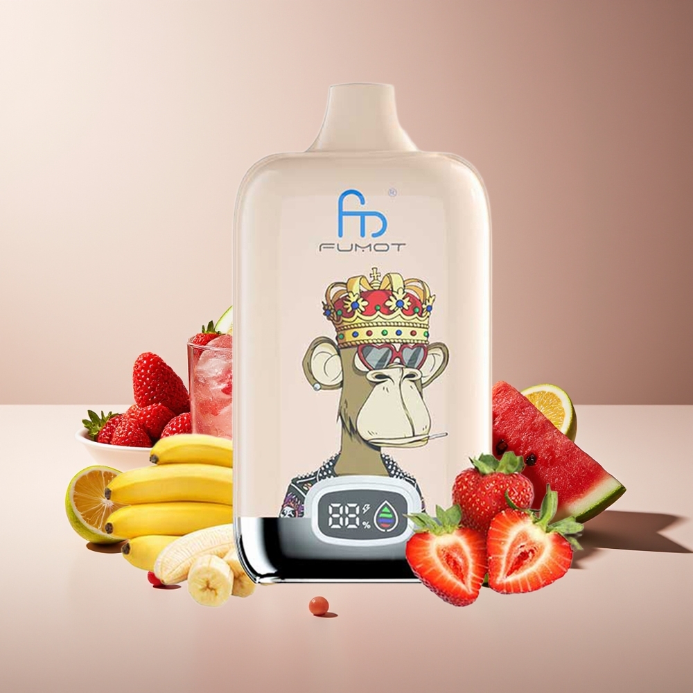 Fumot Tornado Digital Box 12000 Puffs Recargable 20ml Malla Sabor Sandía Helada