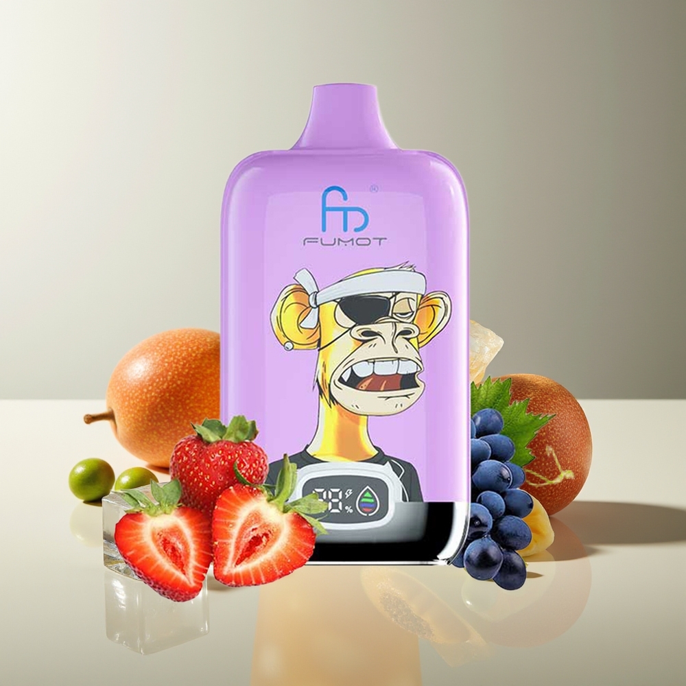 Fumot Tornado Digital Box 12000 Recargable con Malla y Sabor a Mango en Hielo