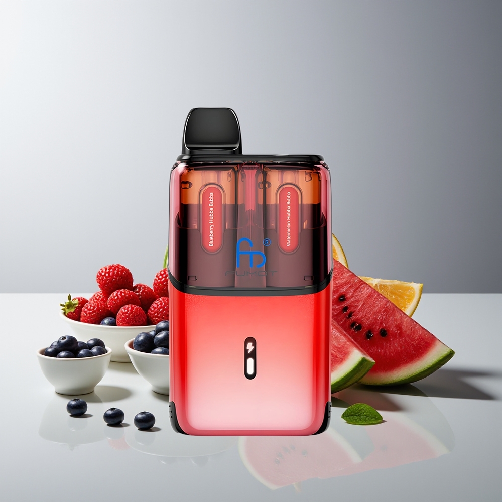 Fumot Ultra T32000 Carga Rápida Tipo-C y Bobina en Malla Azulberry Hubba Bubba - Sandía Hubba Bubba