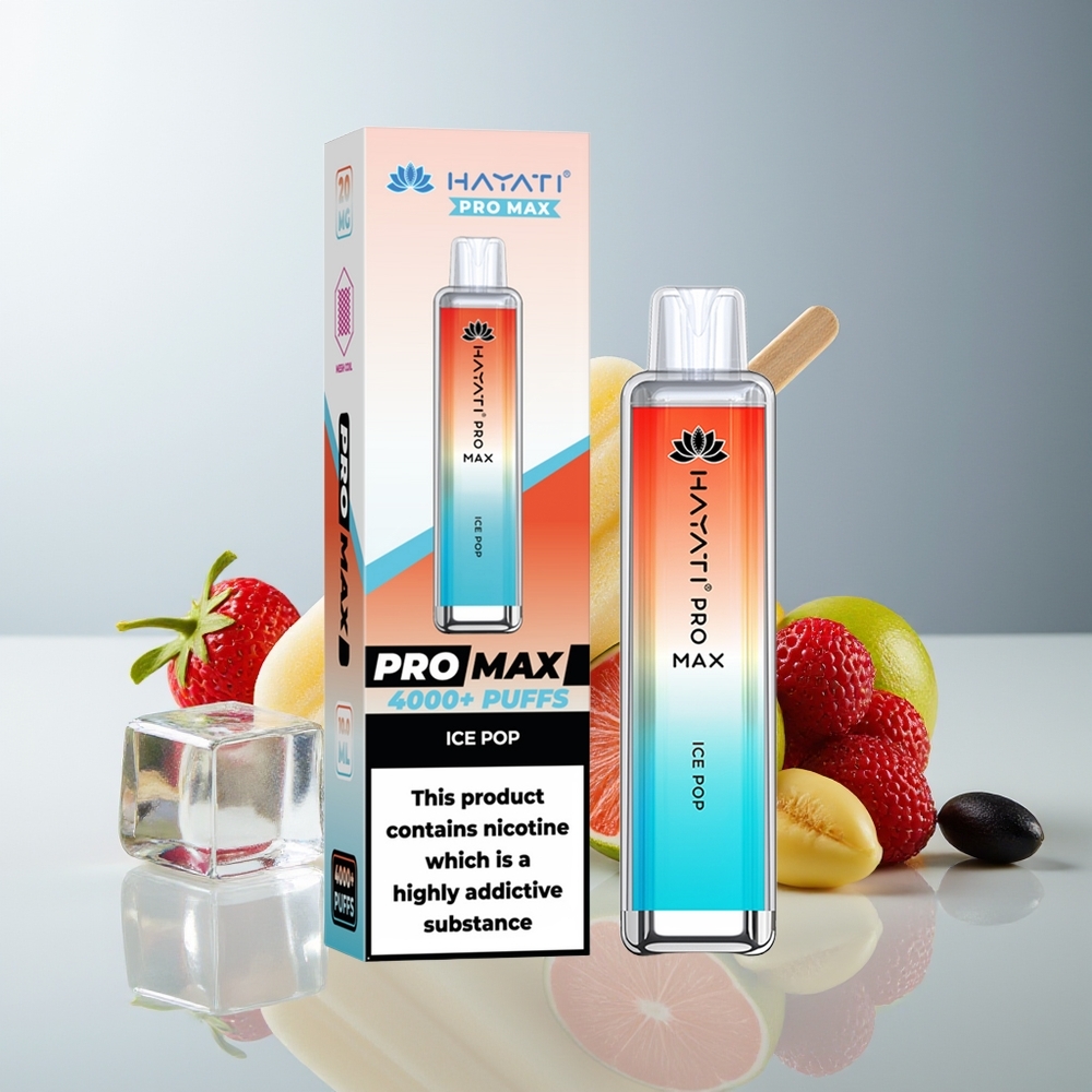 Hayati Pro Max 4000 Caladas Vape Desechable Hielo Paleta