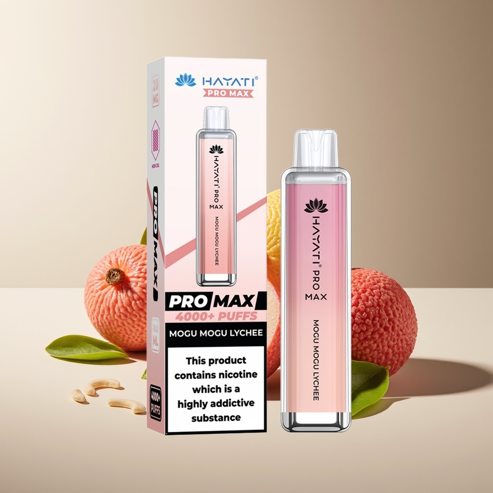 Hayati Pro Max 4000 Caladas Vape Desechable Mogu Mogu Lichi