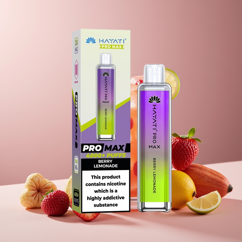 Hayati Pro Max 4000 Caladas Vape Desechable Recargable Baya Limonada