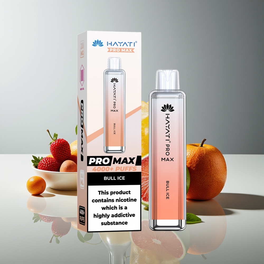 Hayati Pro Max 4000 Caladas Vape Recargable Hielo Toro