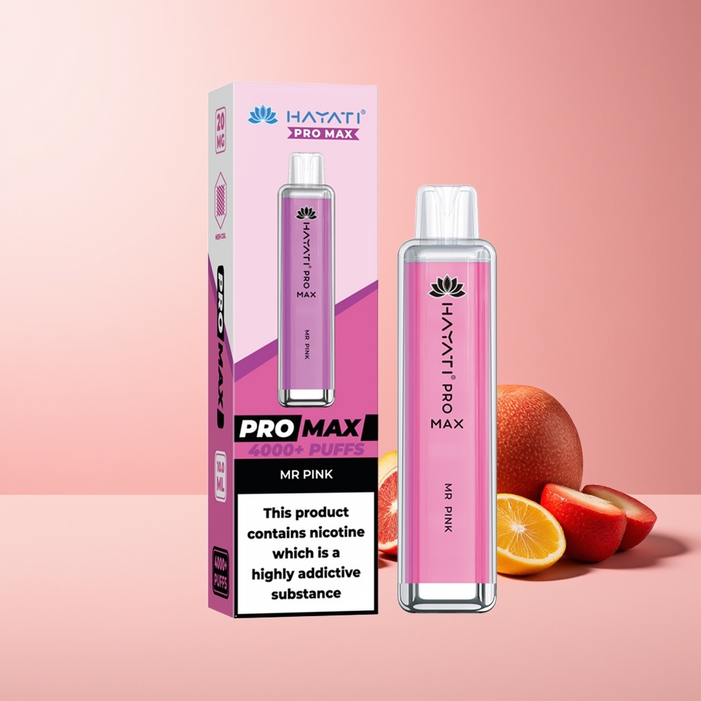 Hayati Pro Max 4000 Caladas Vape Recargable Mr Rosa