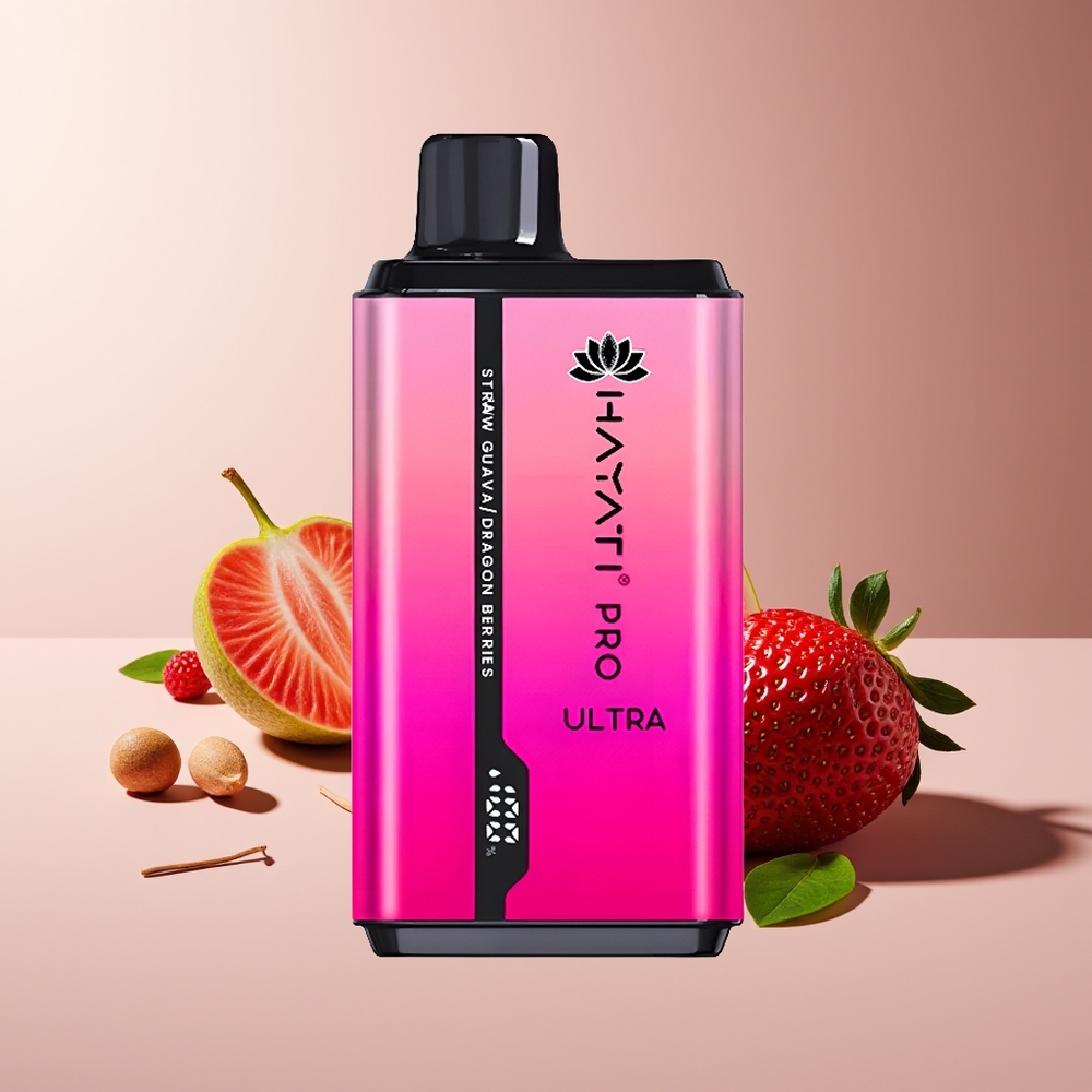 Hayati Pro Ultra 15000 Bocadas 850mAh 24ml Fresa Guayaba Bayas de Dragón