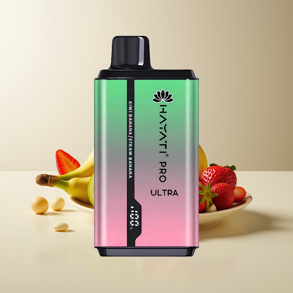 Hayati Pro Ultra 15000 Bocadillos Doble 12ml 2% Kiwi Plátano Fresa Plátano
