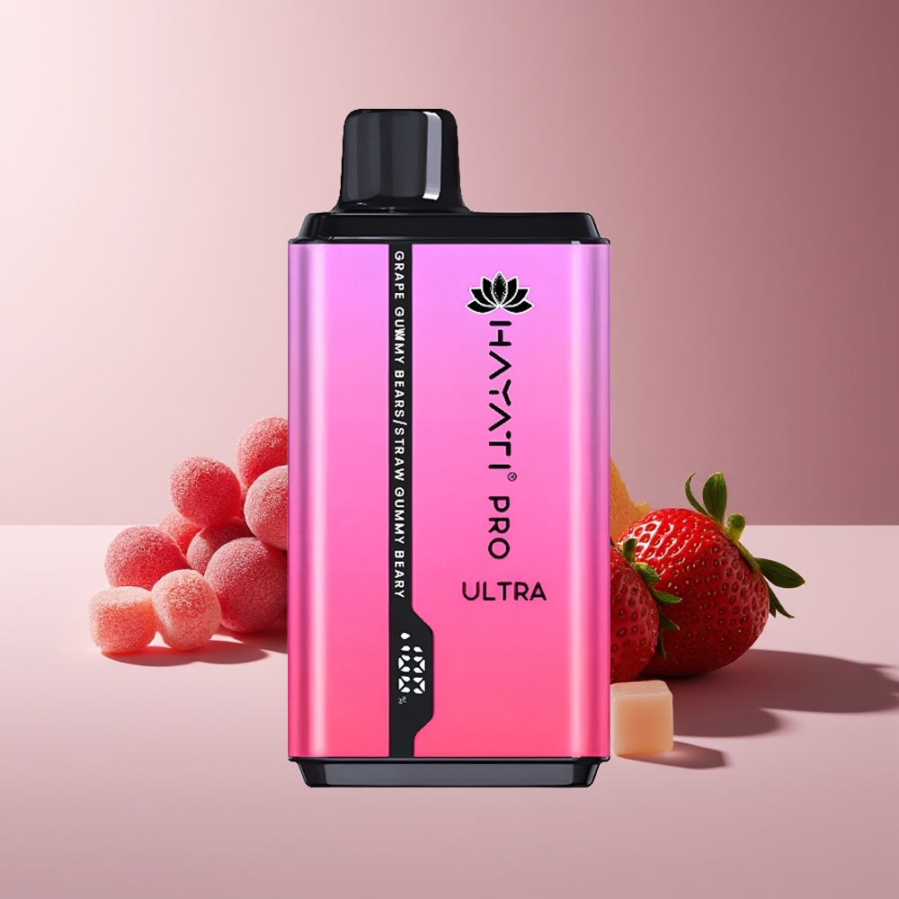Hayati Pro Ultra 15000 Bocados 2 12ml 2% Nicotina Gominola Uva Gominola Fresa