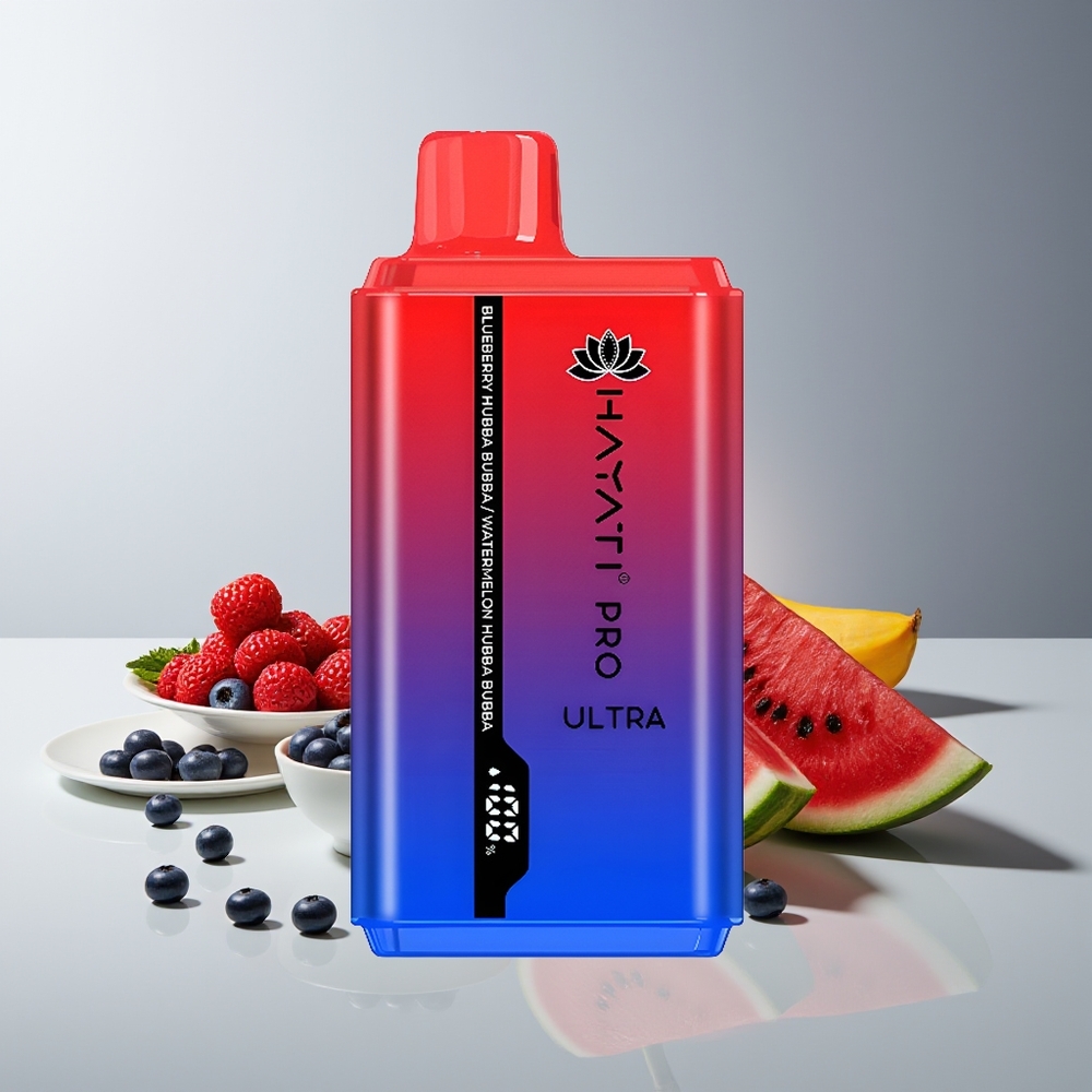 Hayati Pro Ultra 15000 Bocas 850mAh 24ml 2% Arándano Hubba Bubba Sandía Hubba Bubba