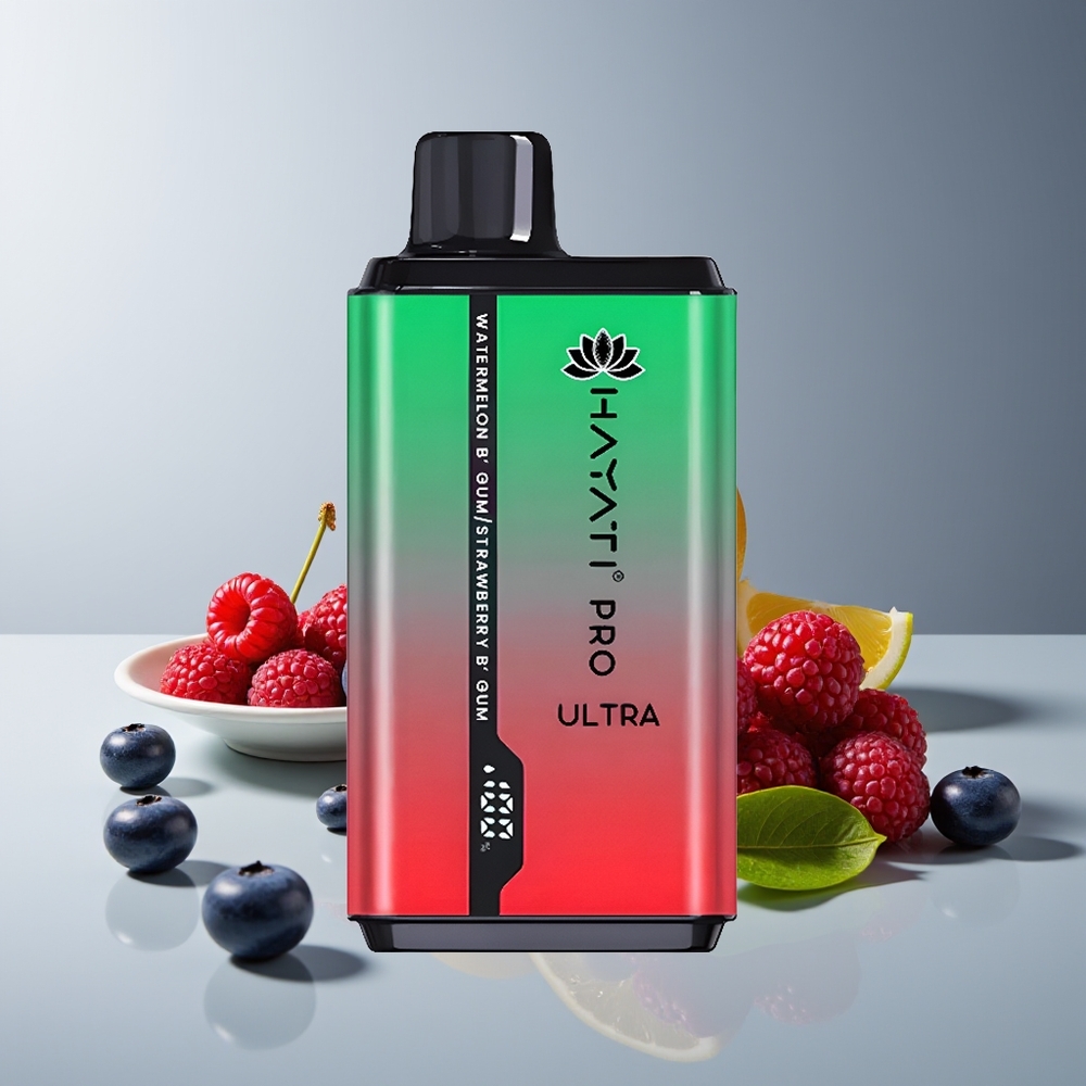 Hayati Pro Ultra 15000 Bocas Batería 850mAh 24ml 2% Arándano Frambuesa Cereza Limón & Arándano Azul