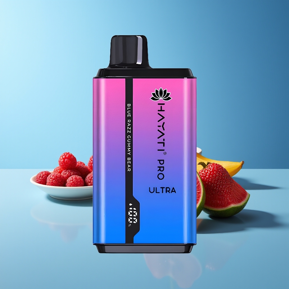 Hayati Pro Ultra 15000 Puffs 2 12ml 2% Azul Gomita Osito