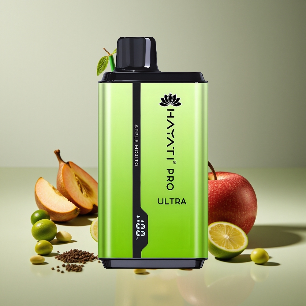 Hayati Pro Ultra 15000 Puffs 2 12ml 2% Manzana Mojito