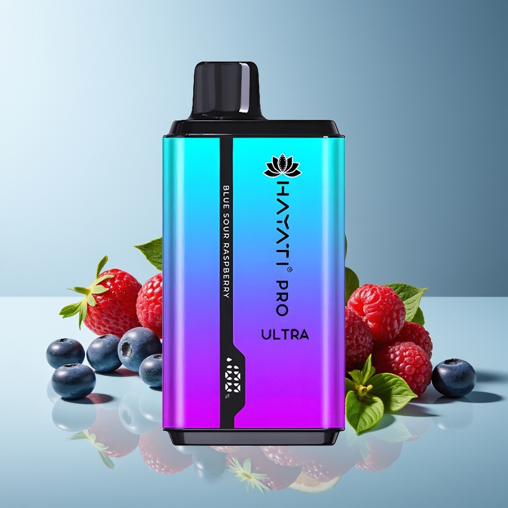 Hayati Pro Ultra 15000 Puffs 850mAh 24ml 2% Arándano Fresa Menta Frambuesa Menta Azul