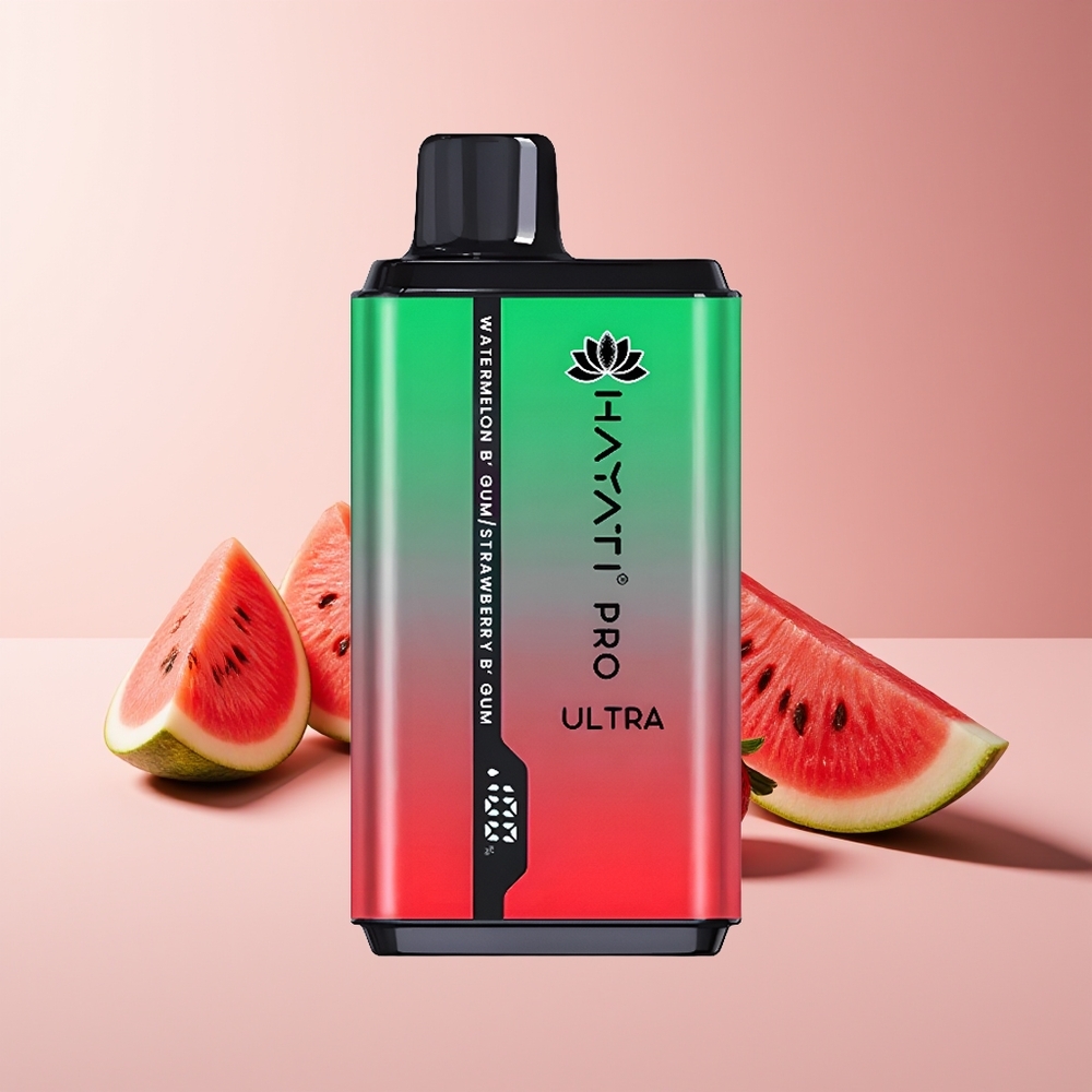 Hayati Pro Ultra 15000 Puffs 850mAh 24ml 2% Chicle Sandía Fresa