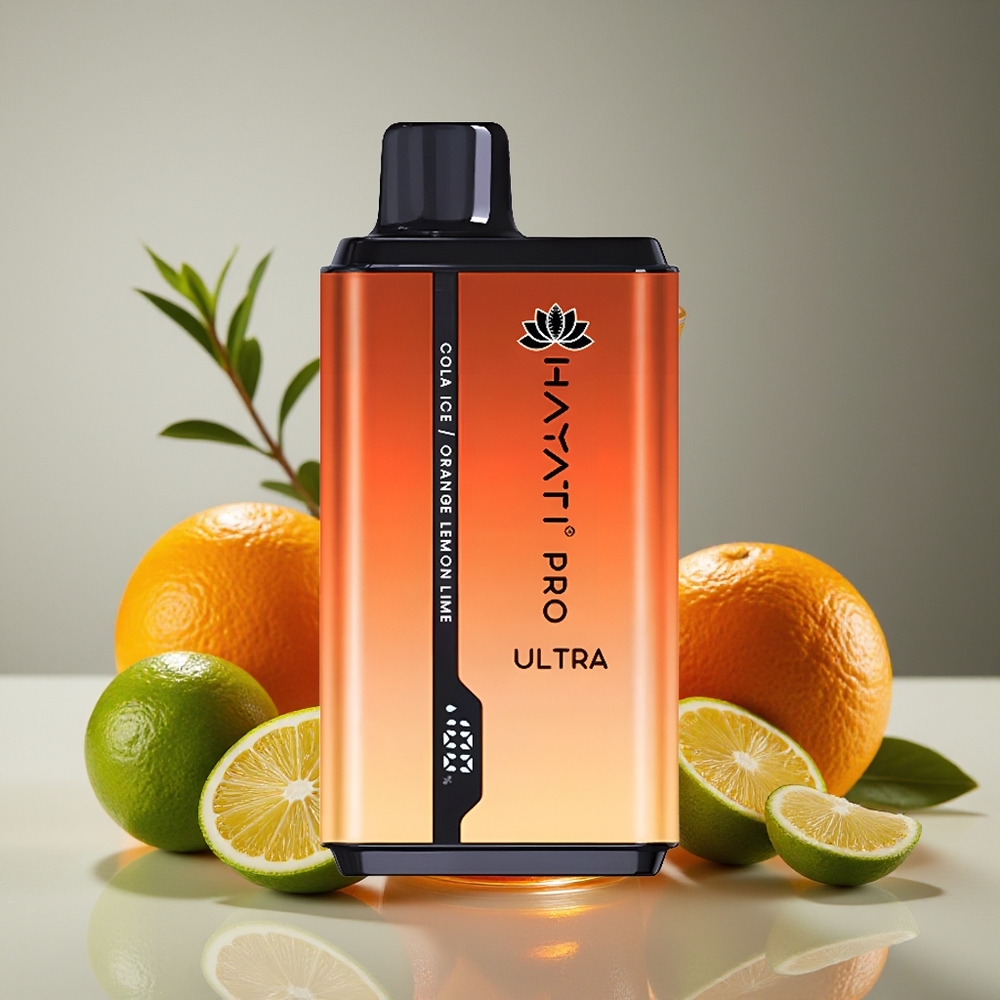 Hayati Pro Ultra 15000 Puffs 850mAh 24ml 2% Cola Hielo Naranja Limón Lima