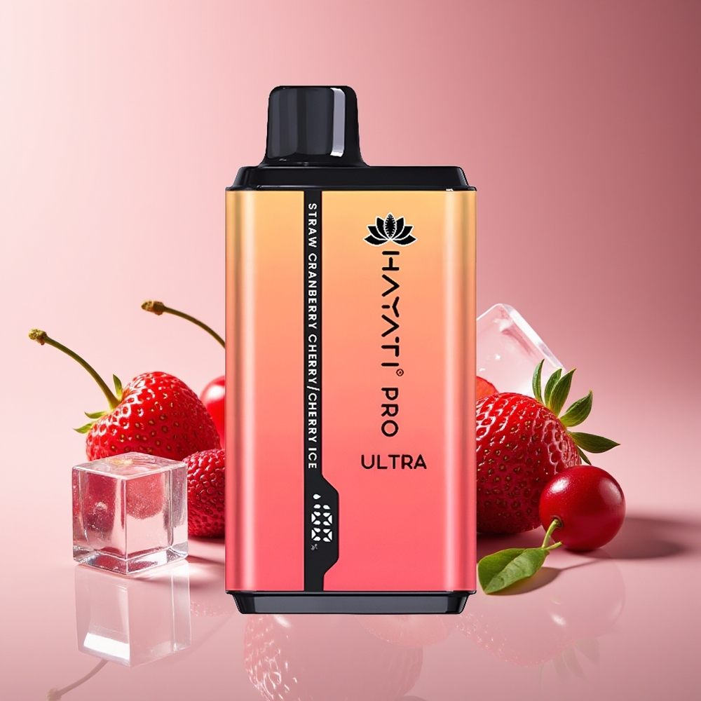 Hayati Pro Ultra 15000 Puffs 850mAh 24ml 2% Fresa Arándano Cereza Cereza Hielo