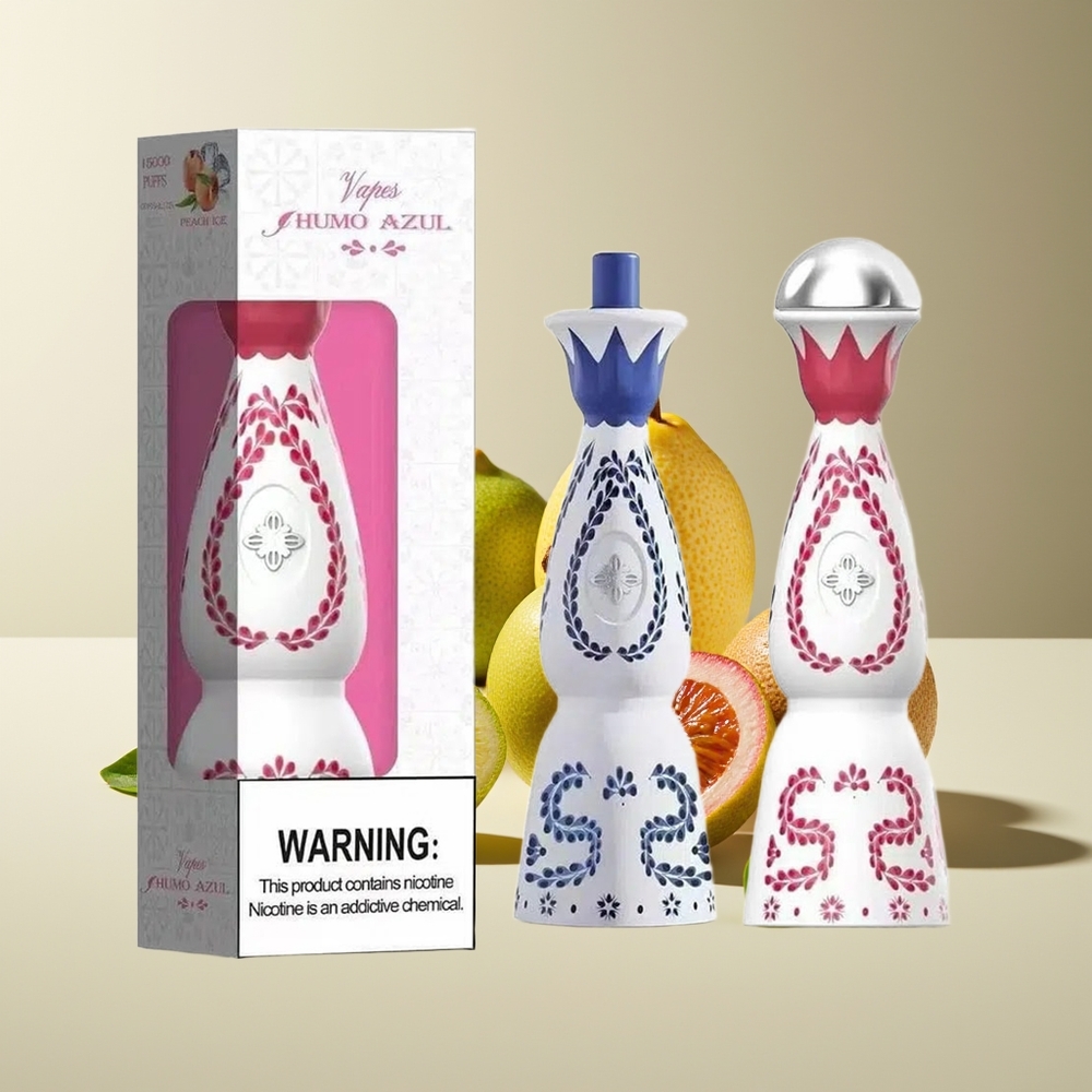 HUMO Azul 15000 Bocadas 20mL 5% Nicotina Recargable USB-C Kiwi Maracuyá Guayaba