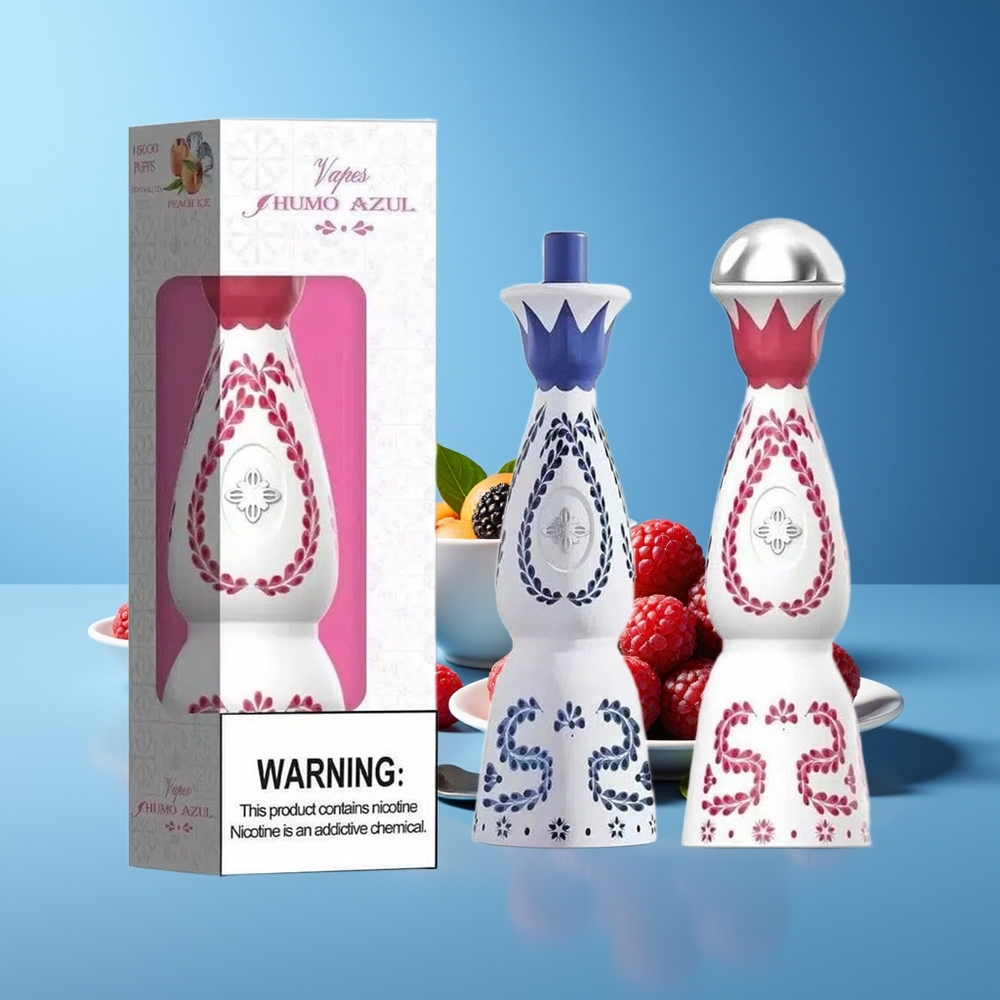 HUMO Azul 15000 Puffs Recargable USB-C 20mL 5% Nicotina Sabor Oso Azul Arándano
