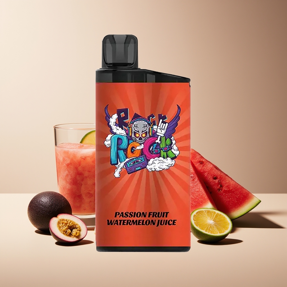 IGET Bar 3500 Puffs Dispositivo de Vape Desechable Jugo de Fruta de la Pasión y Sandía PC+ALU 1400 mAh
