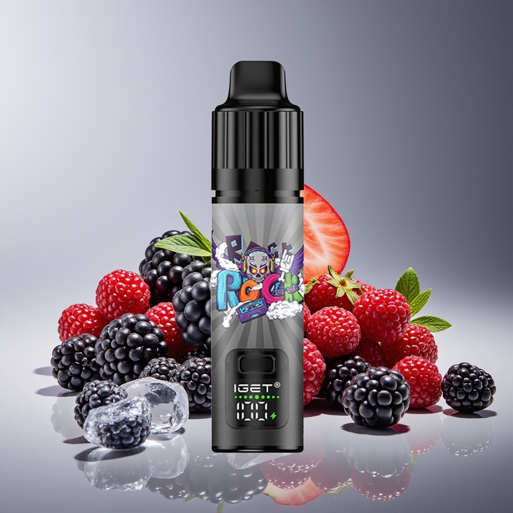 IGET BAR PLUS S3 POD 10000 Puffs 18ml 5% Nicotina 1.0 Ohm Malla Recargable Blackberry Hielo