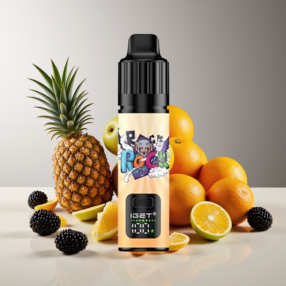 IGET BAR PLUS S3 POD 10000 Puffs Recargable 5% Nicotina 18ml Moras Piña Naranja