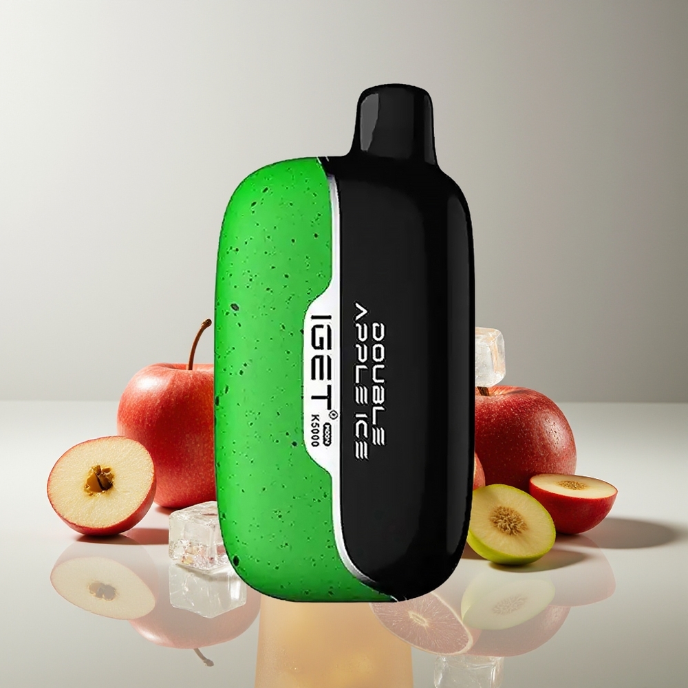 IGET Moon 5000 Chupadas Doble Manzana Hielo PC Mesh 1.35 Ohm