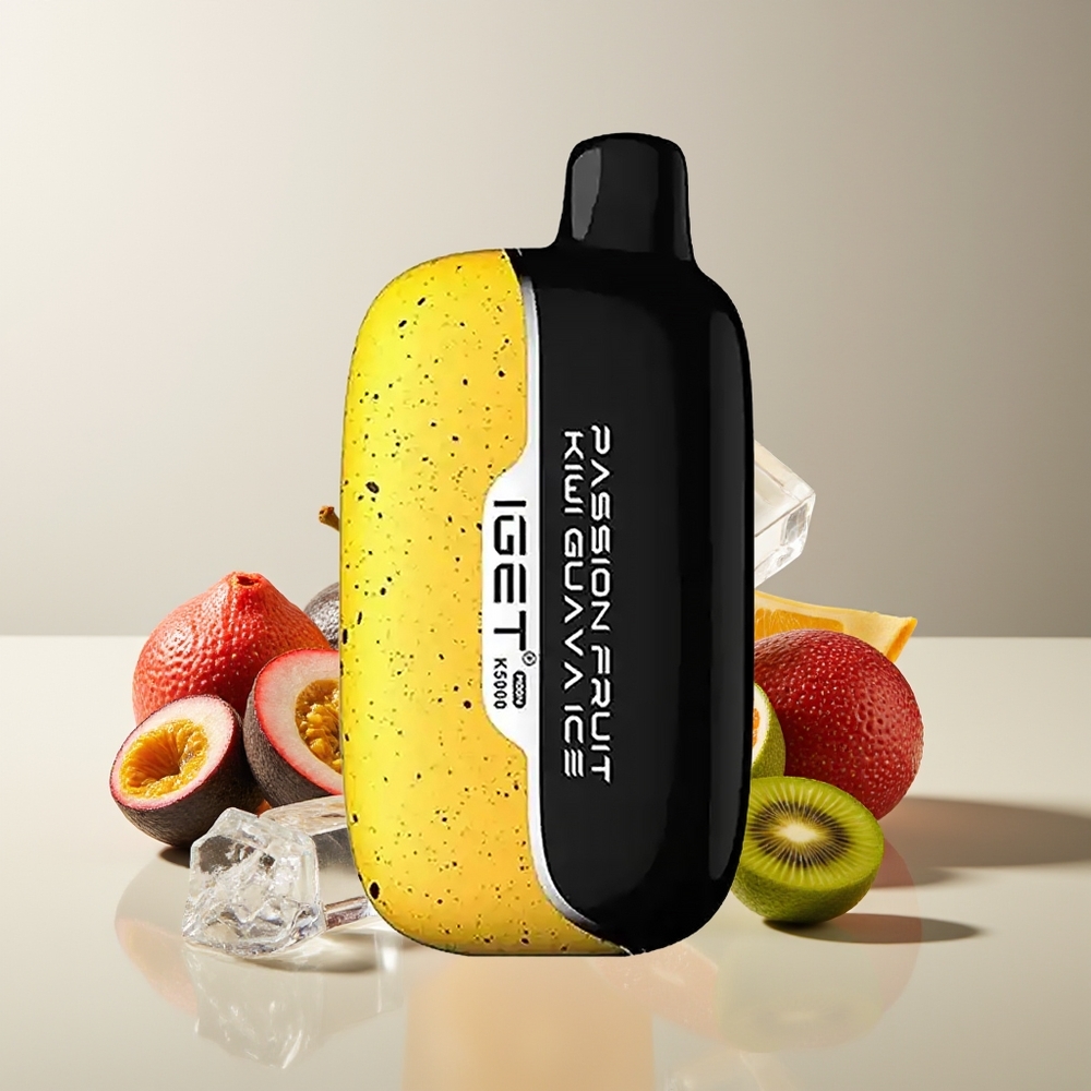 IGET Moon 5000 Chupadas PC 1.35 Ohm Maracuyá Kiwi Guayaba Hielo
