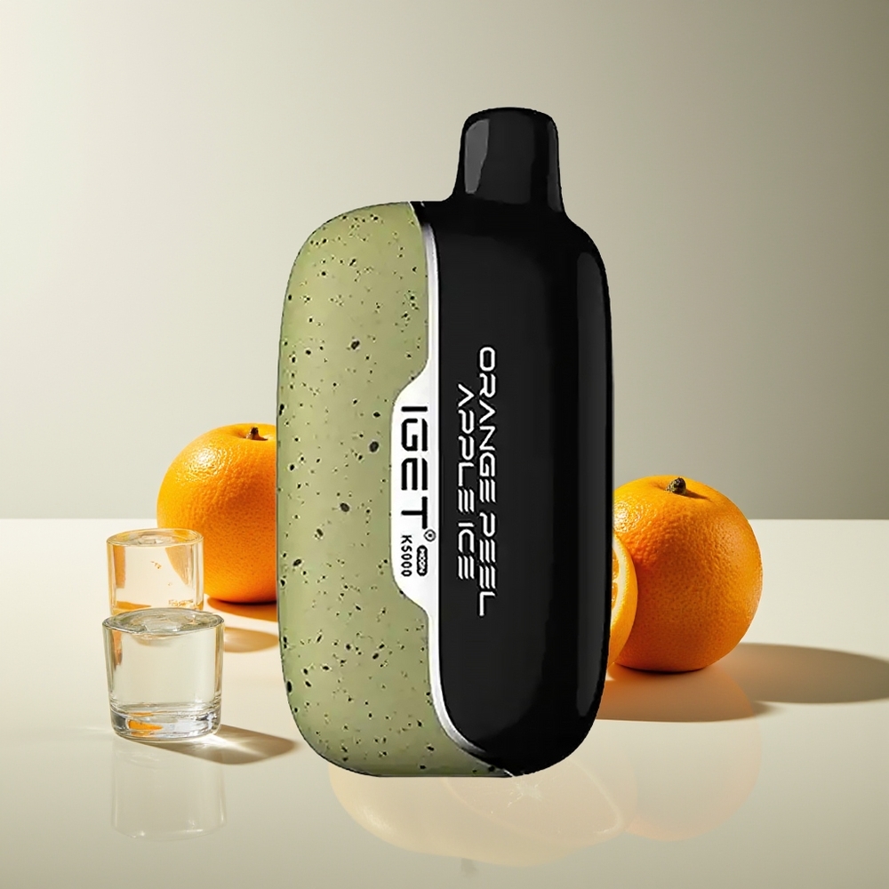 IGET Moon 5000 Chupadas PC 1.35 Ohm Naranja Manzana Hielo