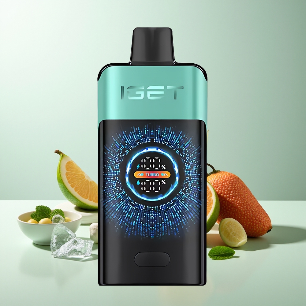 IGET ONE 12000 Puffs Vape Desechable Turbo Pantalla Grande Menta Fresca Montaña Primavera Hielo