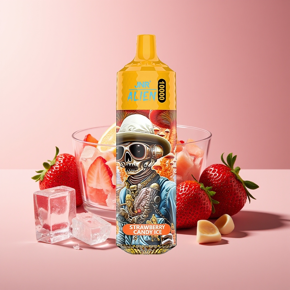 JNR Alien 10000 Puffs 850mAh RGB Fresa Caramelo Hielo