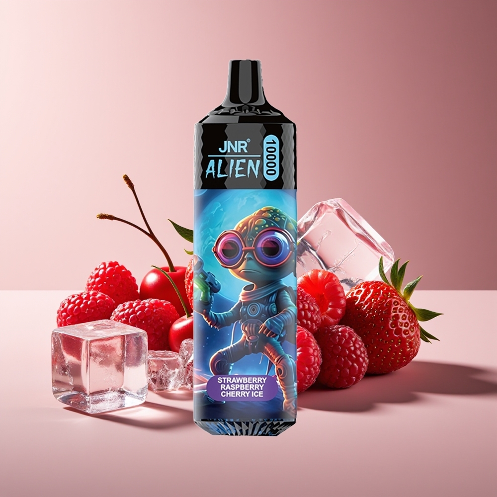 JNR Alien 10000 Puffs 850mAh RGB Fresa Frambuesa Cereza Hielo