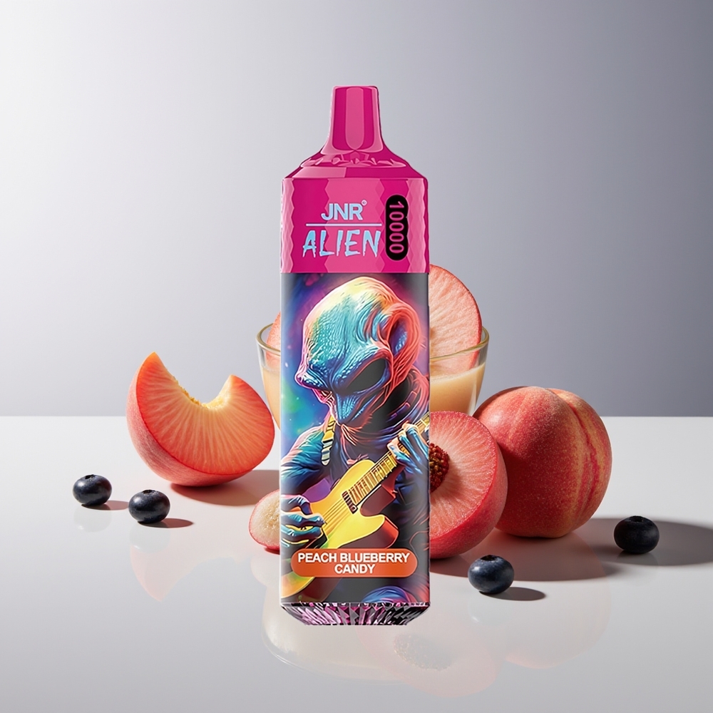 JNR Alien 10000 Puffs 850mAh RGB Melocotón Arándano Dulce
