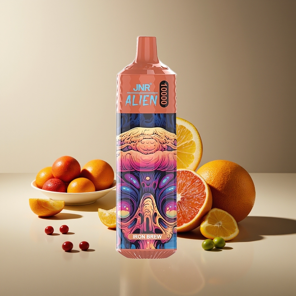 JNR Alien 10000 Puffs Bebida de Hierro Diseño Deportivo RGB Carga Rápida Tipo-C