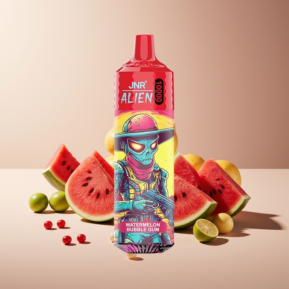 JNR Alien 10000 Puffs Deportivo RGB Carga Rápida Type-C Chicle Sandía