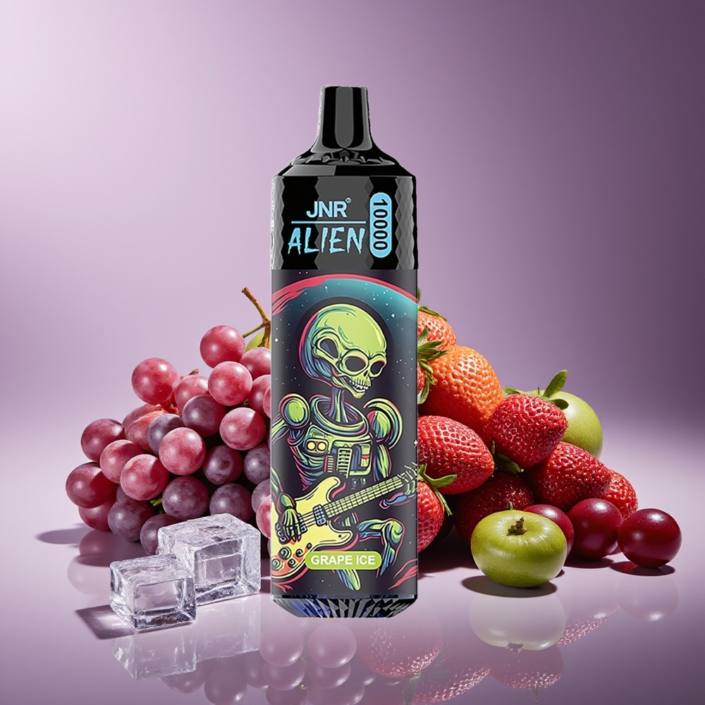 JNR Alien 10000 Puffs LED RGB Carga Rápida Type-C Uva Hielo