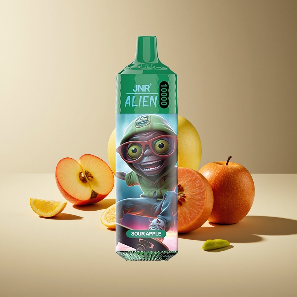 JNR Alien 10000 Puffs LED RGB Tipo-C Manzana Ácida